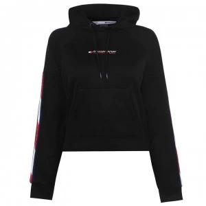 image of Tommy Sport Tommy Cropped Hoodie - PVH Black