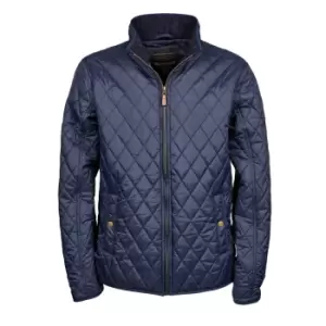 image of Tee Jays Mens Richmond Diamond Quilted Jacket (L) (Deep Navy)