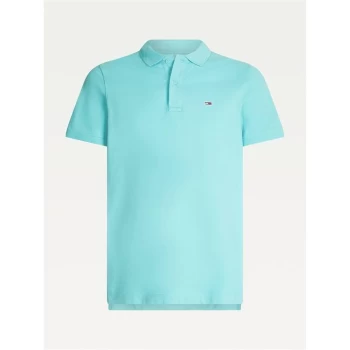 Tommy Jeans Jeans Classic Short Sleeve Polo - Chlorine Blue