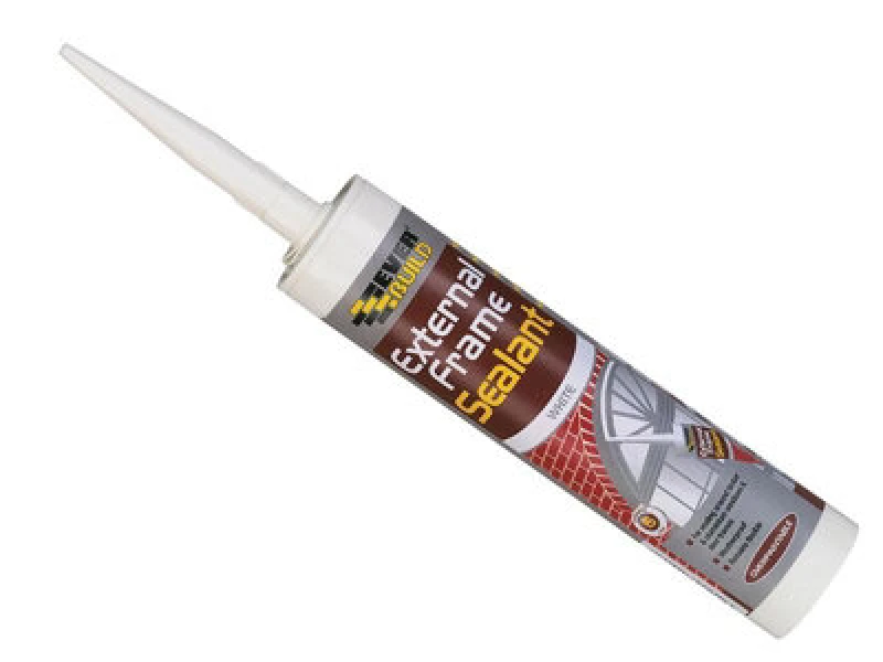 Image of Everbuild External Frame Sealant, Interior And Exterior Use, Permanently Flexible, Mould-Resistant Brown 290ml (Pack Of 2)