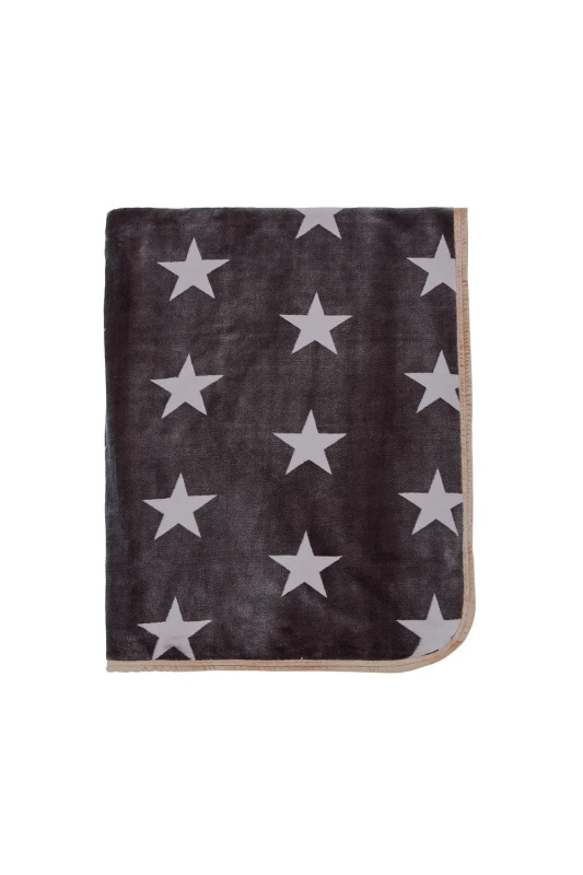 Image of Helena Springfield 'Star' Fleece Throw in Charcoal Size: 140cm x 180cm Charcoal Unisex 140cm x 180 cm