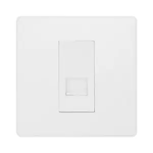 BG Evolve Pearl White Single Master Telephone Socket - PCDCLBTM1W - main image