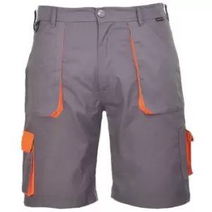 image of Portwest Mens Texo Contrast Cargo Shorts (L) (Grey)