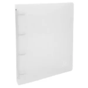 image of Exacompta Ring Binder Chroma 51264E Polypropylene A4 30 mm 4 ring Transparent Pack of 10