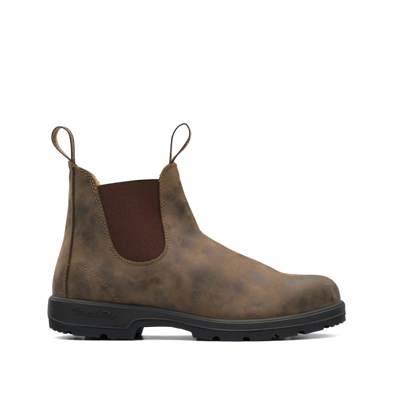 Image of Blundstone Mens 585 Classic Rustic Brown Leather Chelsea Boots - UK 4.5 Brown Unisex TA0053BN4H