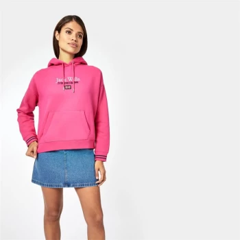 image of Jack Wills Stella Boxy Hoodie - Cerise