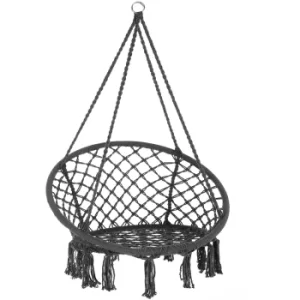 image of Hanging Chair Round Anthracite Grey Ø61cm