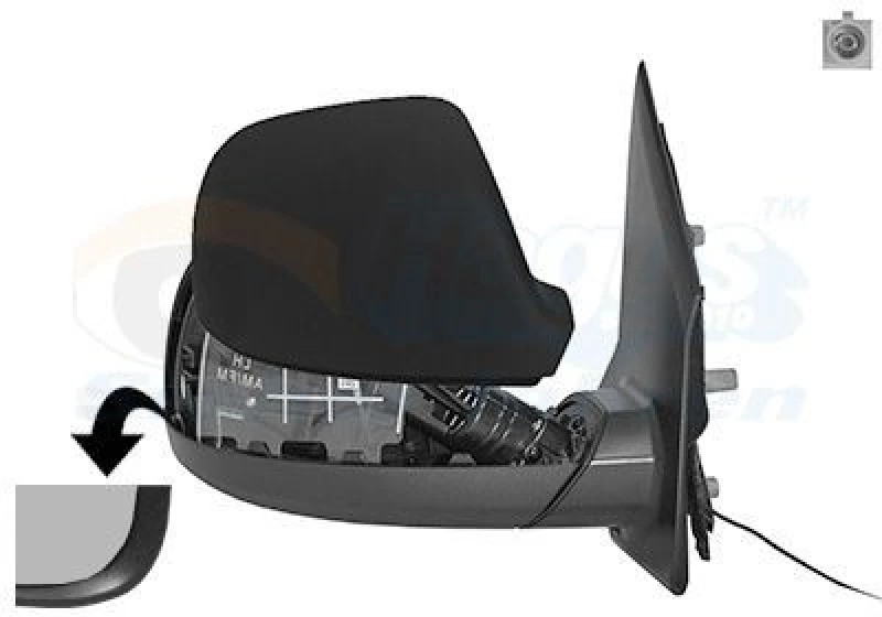 Image of VAN WEZEL Wing mirror VAN WEZEL 5791804