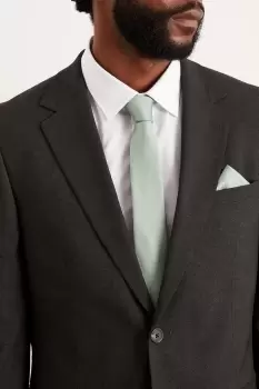 Image of Mens Longer Length Tie And Pocket Square Set