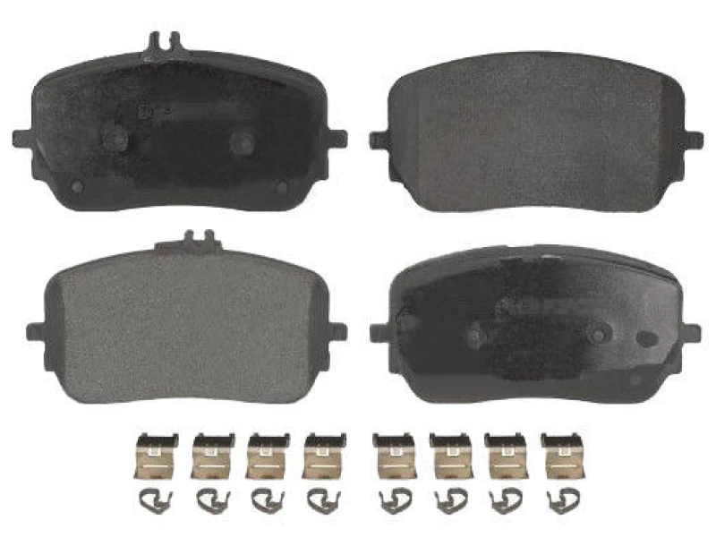 Image of Blue PRINT ADBP420124 Brake pad set Front Axle, prepared for wear warning indicator Brake Pad Set,disc brake (402)