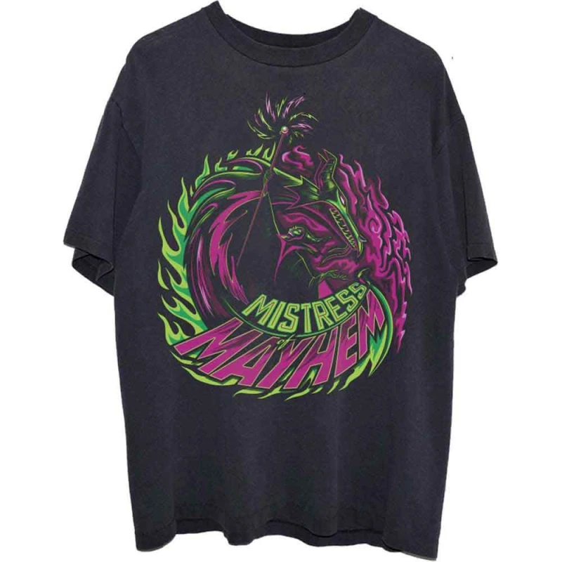 Image of Disney Sleeping Beauty Mistress of Mayhem T Shirt Black unisex
