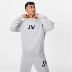 image of Jack Wills Ovrsze Varsity Crw 31 - Grey