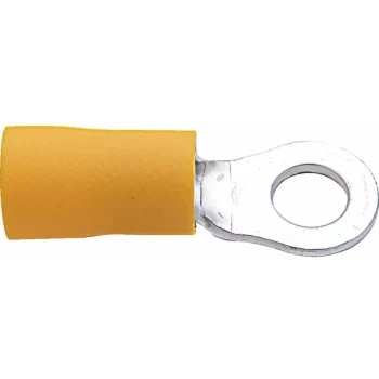 Image of 8.00MM Yellow Ring Terminal (Pk-100) - Kennedy