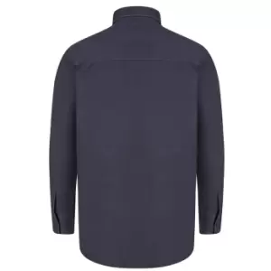 Image of Front Row Mens Cotton Drill Overshirt (XL) (Navy)