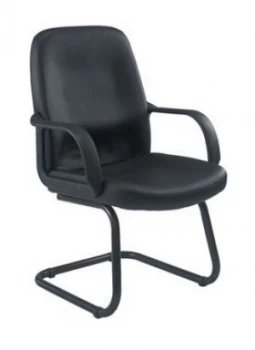 Image of Canasta Leather-Look Visitor Chair