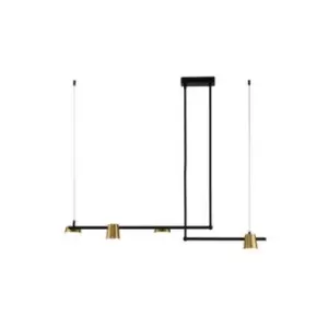 Image of Larissa Kalyvia Ceiling Pendant Light 28W LED 3000K 220-240V Metal Sandy Black, Brass