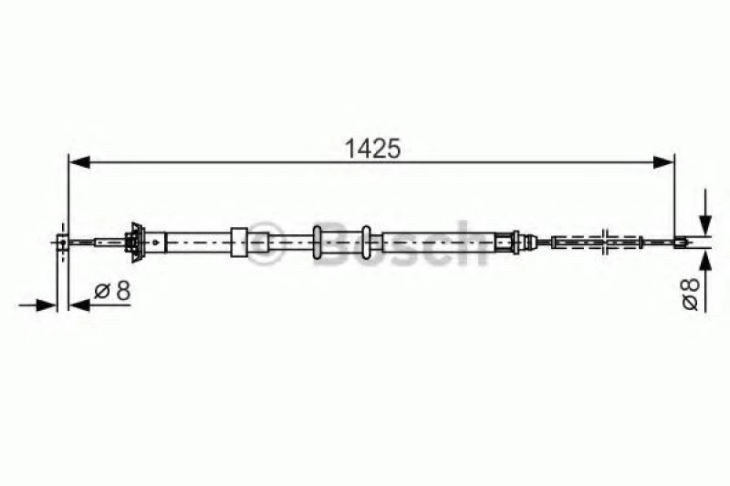 Image of Handbrake cable Bosch 1 987 482 200