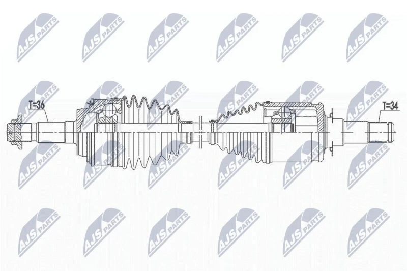 Image of NTY Drive shaft NTY NPW-TY-147