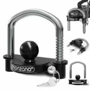 Image of Anti-theft Trailer Lock Black Universal Anti-theft Device