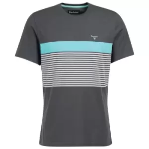Image of Barbour Mens Braeside Tee Charcoal Large