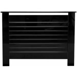 Image of High gloss Black-111.5x19x82cm(WxDxH) - Black
