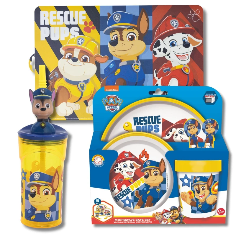 Image of Paw Patrol Dinner Set (98534)Yellow unisex One Size