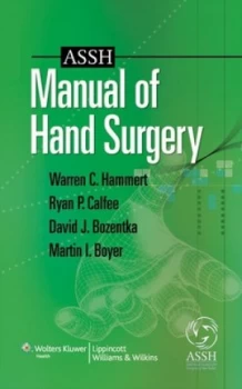 Image of Assh Manual of Hand Surgery by Warren C. Hammert Book