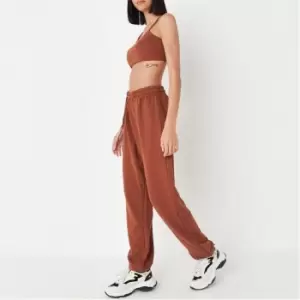 Missguided Jogger and Bralet Set - Brown