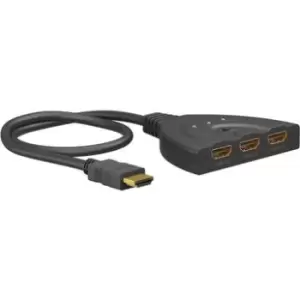 Image of Goobay HDMI 1.4 Switch 3 to 1 - Black
