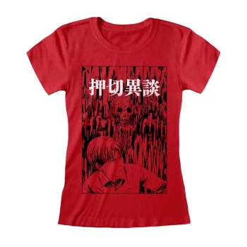 Image of Junji-Ito - Dripping Womens XX-Large T-Shirt - Red