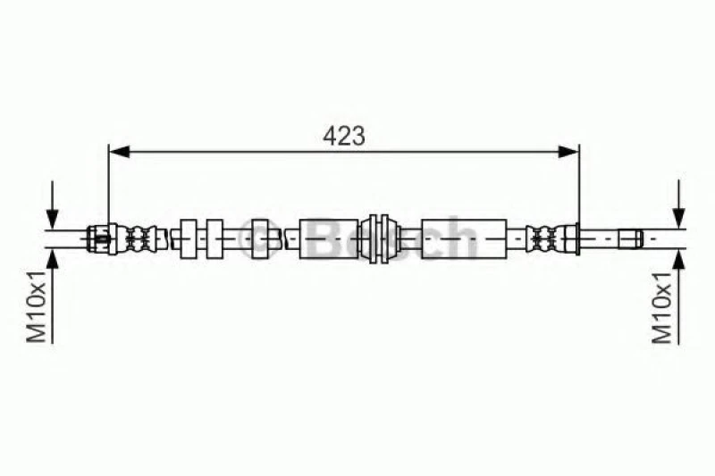 Image of Bosch 1 987 481 601 Brake Hose Brake Hose (83)