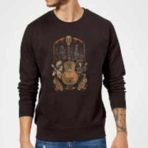 image of Coco Guitar Poster Sweatshirt - Black