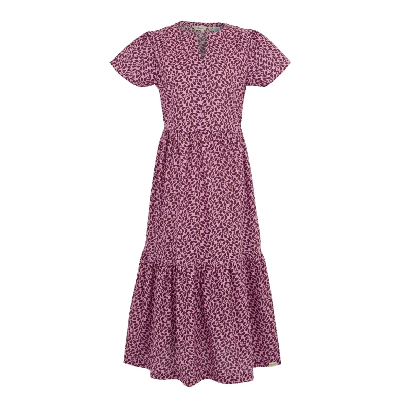 Image of Womens ruffled midi dress Regatta Orla Kiely Noir Female 44