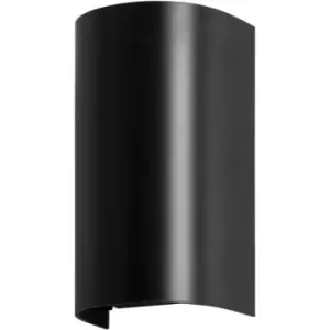 image of Netlighting Foix Outdoor Up Down Wall Lamp Black, Tinted, IP65 - PX-0550-NEG