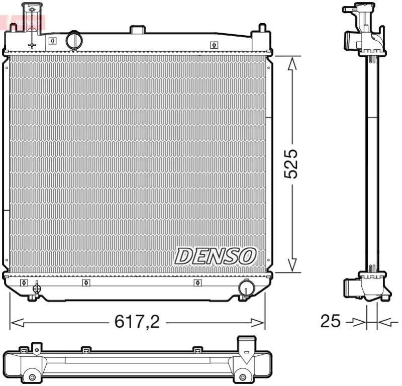 Image of DENSO Engine radiator DENSO DRM50141