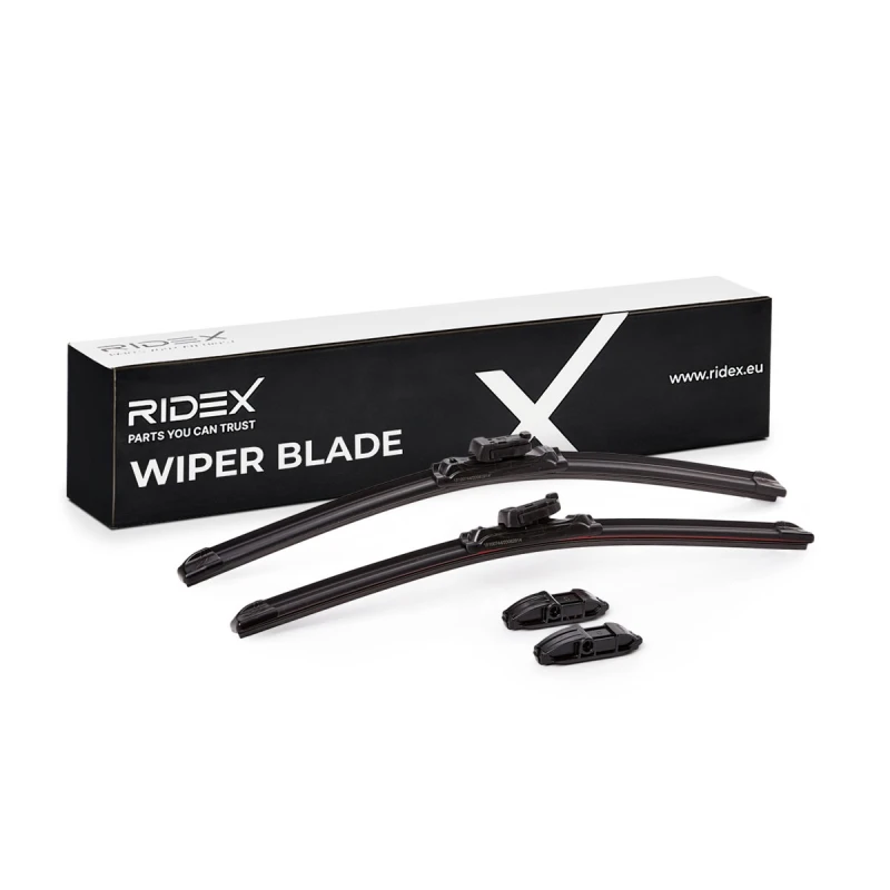 Image of RIDEX 298W17245 Wiper blade Front, Flat wiper blade, 475mm Wiper Blade (298)