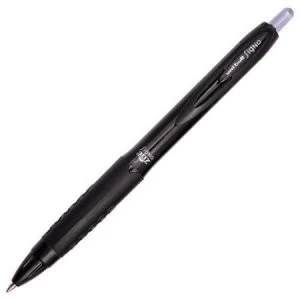 image of Uni-Ball Signo UMN-307 Rollerball Pen Gel Ink Retractable Tip 0.7mm Line 0.4mm Black Pack of 12 Pens