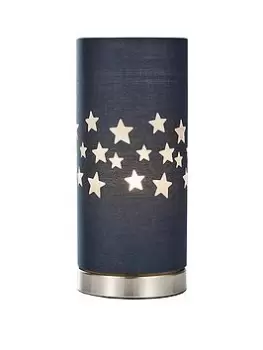 Image of Glow Stars Laser Cute LED Table Lamp, Navy