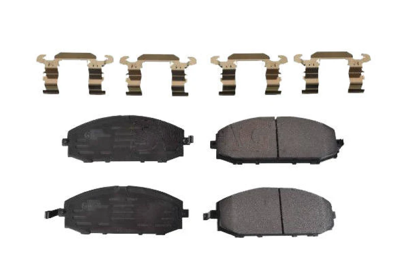 Image of SWAG 33 10 5394 Brake pad set Front Axle, with acoustic wear warning, with fastening material Brake Pad Set,disc brake (402)