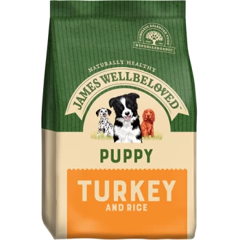 Image of James Wellbeloved Puppy Turkey and Rice Dog Food 2kg