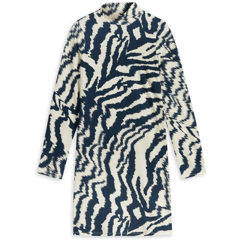 Image of Ted Baker Eara Jersey Printed Mini Dress Natural female 6