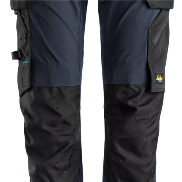 image of Snickers LiteWork Trousers+ Detachable Holster Pockets - Navy/Black - 100