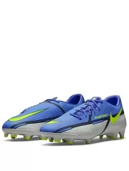 Image of Nike Mens Phantom Gt Academy Firm Ground Football Boot, Grey, Size 8, Men