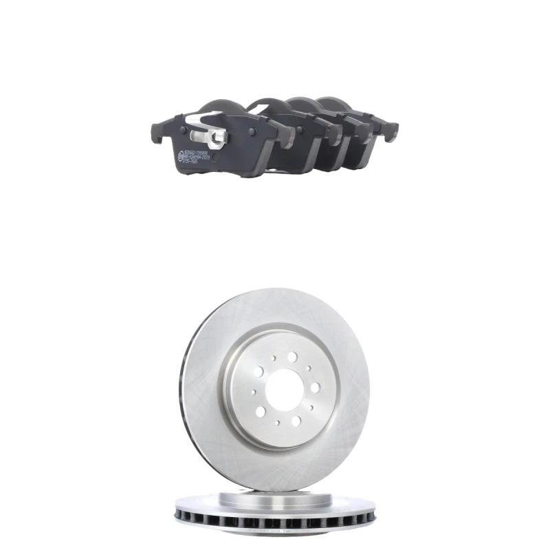 Image of RIDEX 3405B2299 Brake disc and pads set Rear Axle, Brake Disc Type: Vented, excl. wear warning contact Brake Set,disc brakes (3405)