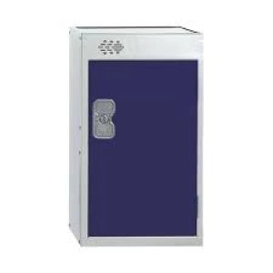 Image of One Compartment Quarto Locker D300mm Blue Door MC00073
