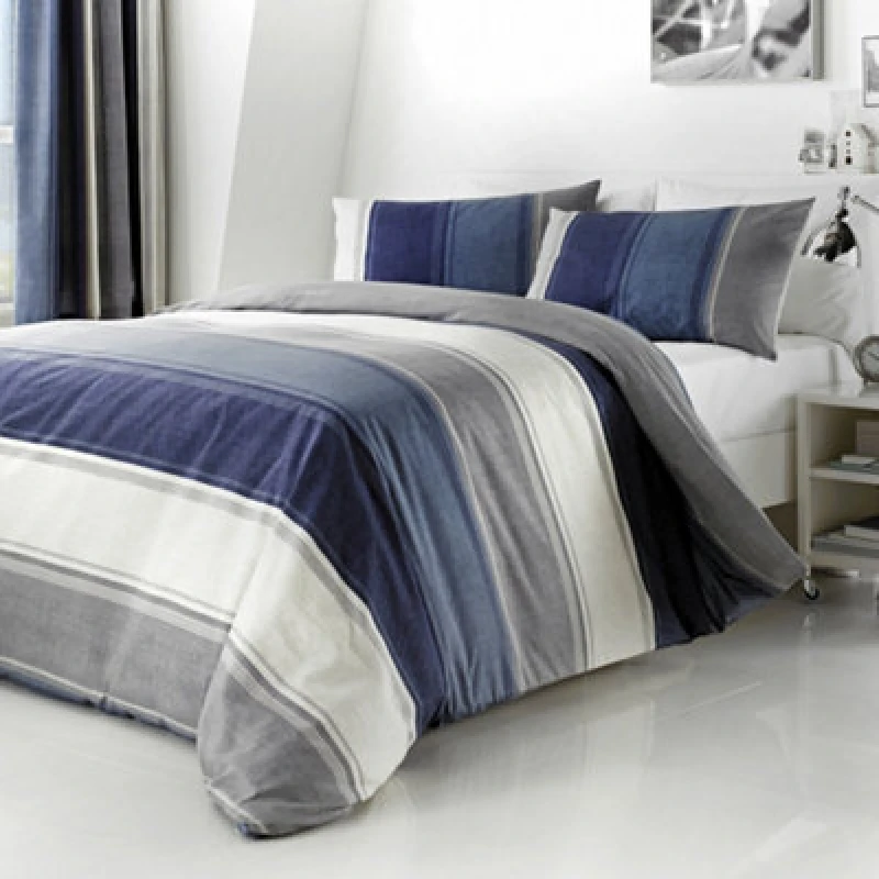 Image of Fusion Betley Duvet Cover Bedding Set Blue
