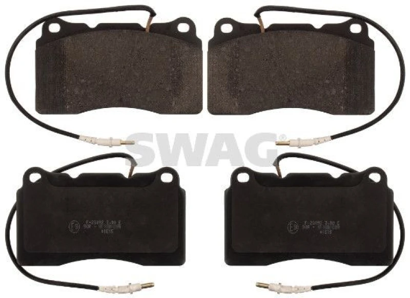 Image of Brake pad set SWAG 62 11 6167