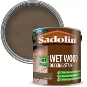 image of Sadolin - Wet Wood Decking Stain - Dusky Oak - 2.5L - Dusky Oak