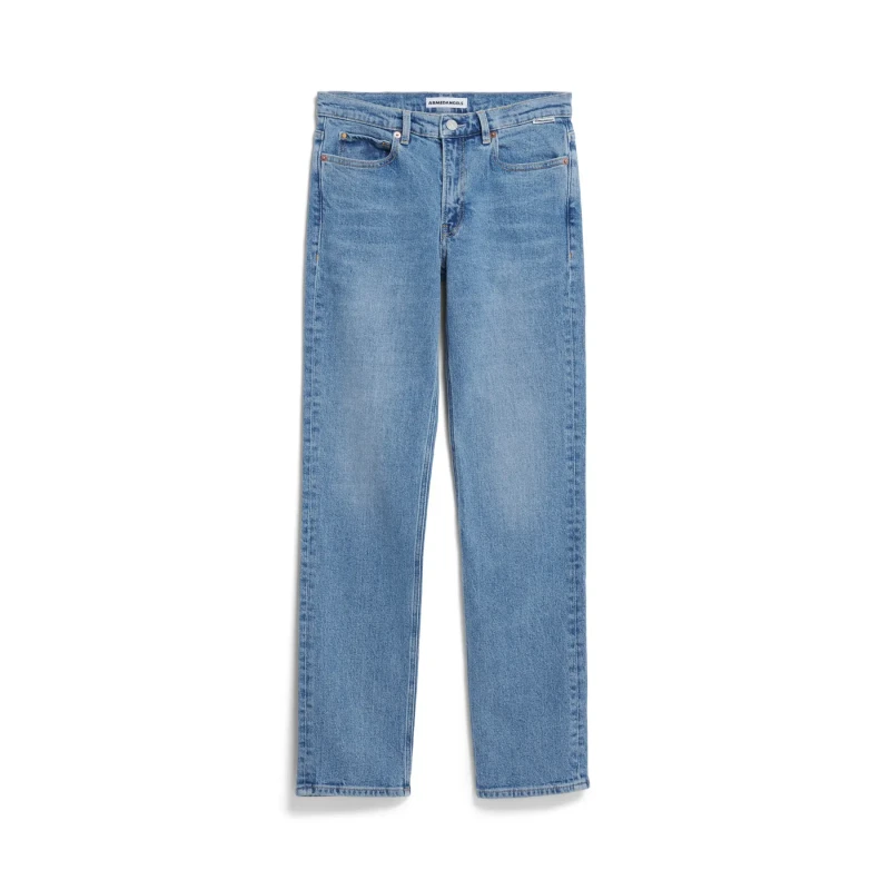 Image of ARMEDANGELS Straight Jeans For Her ARMEDANGELS Carenaa Bleu Female 29x34
