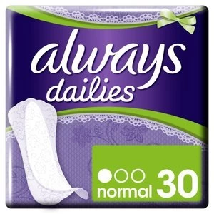 image of Always Dailies Flexible Thin Non Scented Pantyliner 30PK